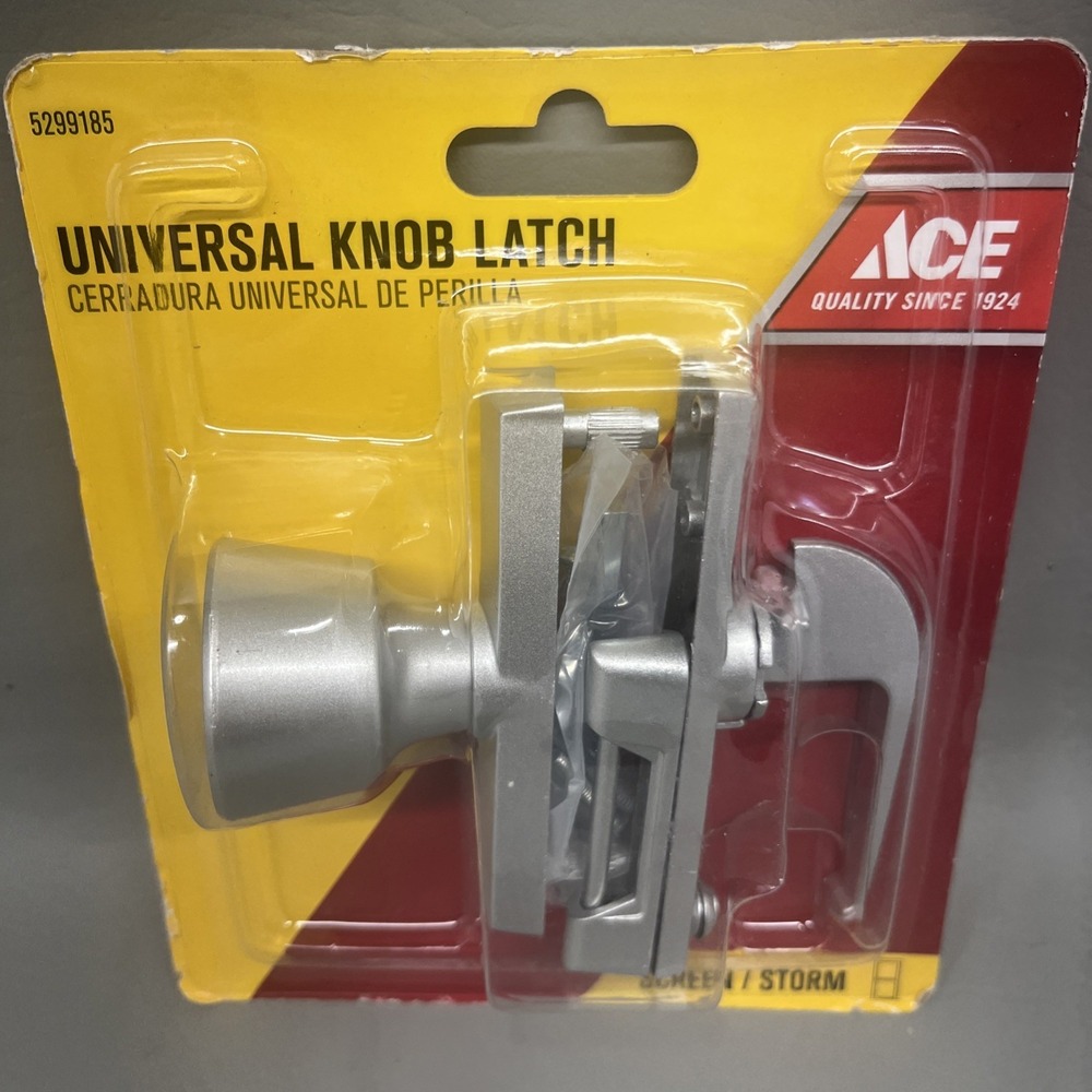 New Ace Assorted Aluminum Universal Storm Door Knob Latch 5299185